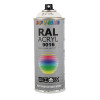 photo-Bombe de peinture acrylique - Blanc Traffic satiné - RAL 9016 - Duplicolor - 400 ml