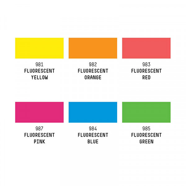 Set de peinture acrylique Fluorescentes 6x59ml - Liquitex Heavy Body