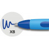 3 stylos à bille - Bleu/Noir - Pointe extra large XB - Slider Memo XB - Slider Rave XB - Schneider