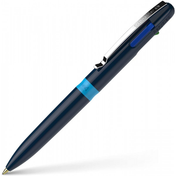 10 stylos bille 4 couleurs - Pointe moyenne - Take 4 - Schneider