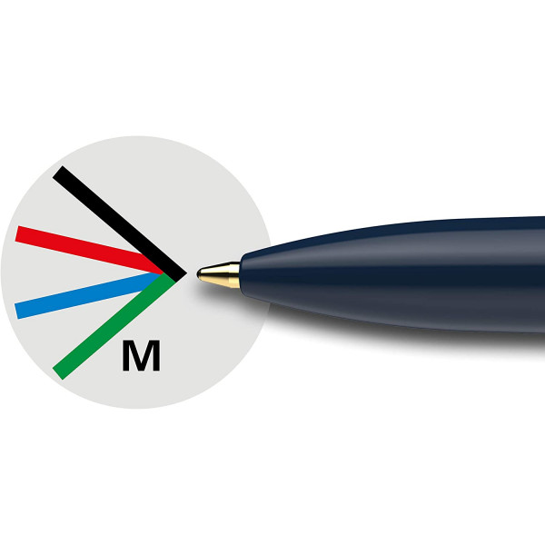 10 stylos bille 4 couleurs - Pointe moyenne - Take 4 - Schneider