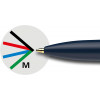 10 stylos bille 4 couleurs - Pointe moyenne - Take 4 - Schneider