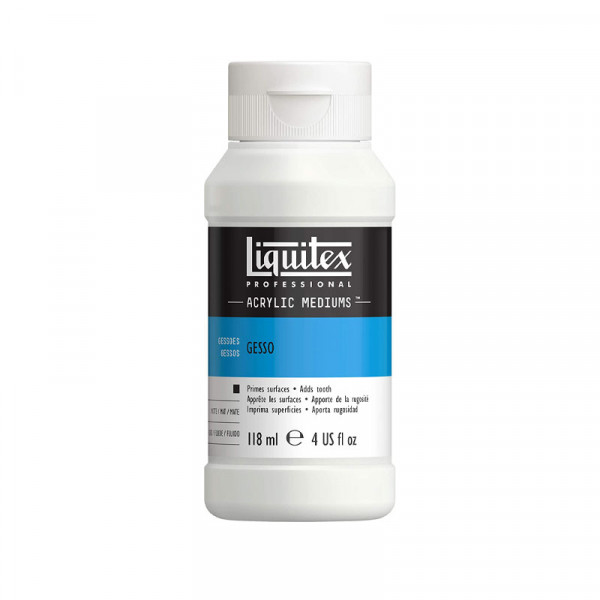 photo-Gesso - Blanc - Apprêt - Acrylique, aquarelle, huile - Liquitex - 118ml