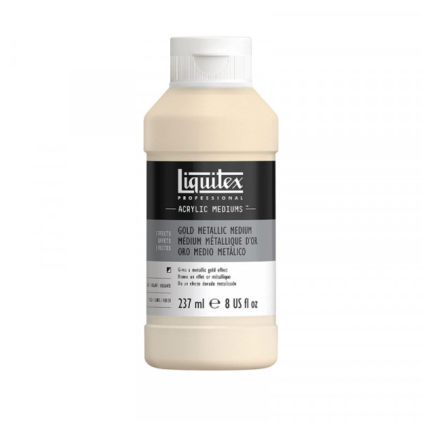 photo-Médium gel - Or métallique - Effet métallique - Acrylique - 237ml - Liquitex