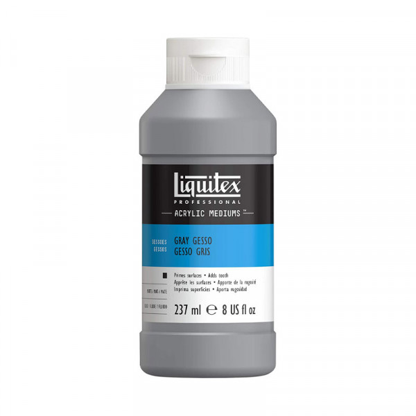 photo-Gesso - Gris - Apprêt - Acrylique, aquarelle, huile - 237ml - Liquitex
