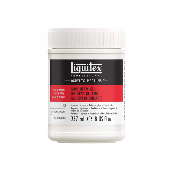 photo-Gel épais - Brillant - Médium - Peinture acrylique - Pot de 237ml - Liquitex