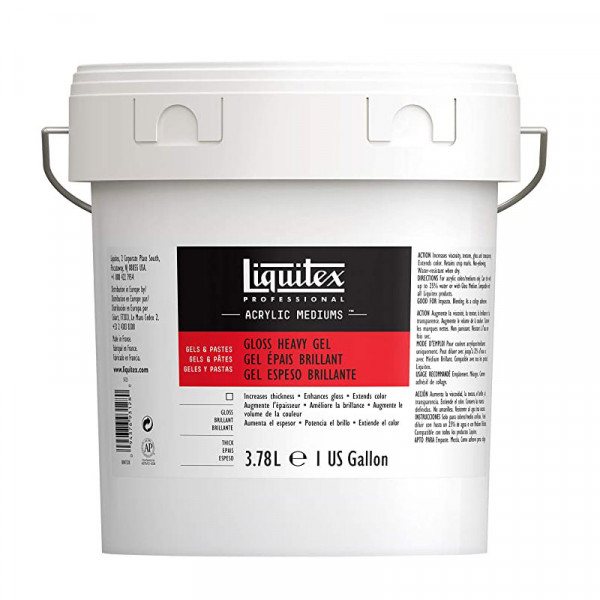 photo-Gel épais - Brillant - Médium - Peinture acrylique - Pot de 3,78L - Liquitex