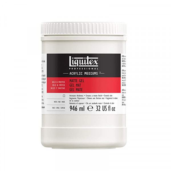 photo-Médium gel - Mat - Peinture acrylique - Liquitex - Pot 946ml