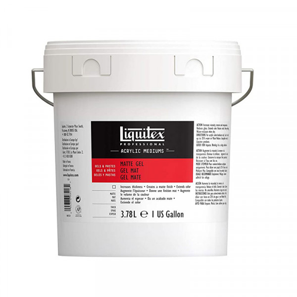 photo-Médium gel - Mat - Peinture acrylique - Liquitex - Pot 3,78L