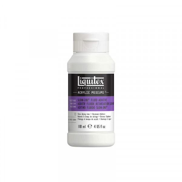 photo-Additif fluide retardateur - Slow-Dri - Médium - Peinture acrylique - Liquitex - 118ml