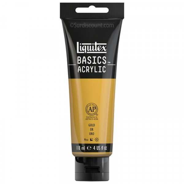 Peinture Acrylique en tube or 118ml - Liquitex Basics Amazon