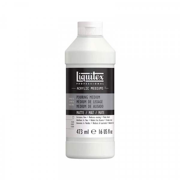 photo-Médium de lissage - Mat - Pouring - Peinture acrylique - 473ml - Liquitex