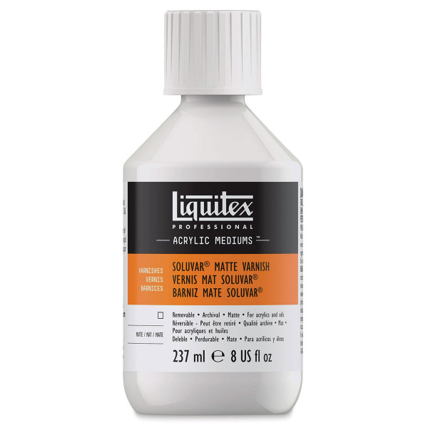 photo-Vernis - Mat - Soluvar - Soluble - Peinture acrylique - Liquitex - 237ml
