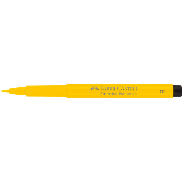 photo-Feutre à dessin - Pointe pinceau - Jaune de cadmium - Pitt Artist - Faber-Castell