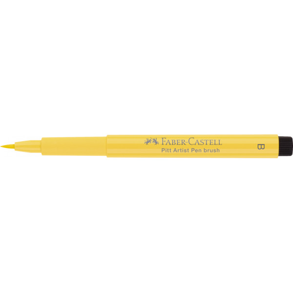 photo-Feutre à dessin - Pointe pinceau - Jaune de cadmium foncé - Pitt Artist - Faber-Castell