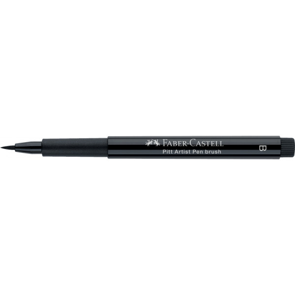 photo-Feutre à dessin - Pointe pinceau - Noir - Pitt Artist - Faber-Castell