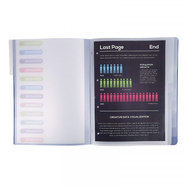 Trieur 12 compartiments 3 rabats + pochette intérieure couleurs assorties - Exacompta