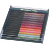 photo-Boîte de 12 feutres à dessin - Pointe pinceau - Couleurs terre - Pitt Artist - Faber-Castell