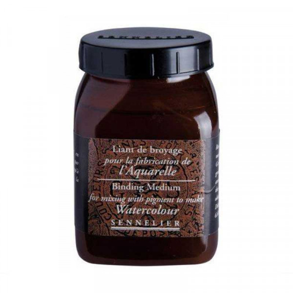 photo-Liant de broyage aquarelle - Sennelier - Flacon de 200ml