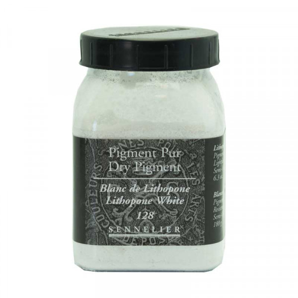photo-Pigment en poudre - Sennelier - Blanc Lithopone - Pot de 200 ml