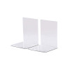 Lot de 2 serre-livres transparent en acryliques 10x10x13cm - Maul | Surdiscount