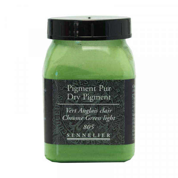 photo-Pigment en poudre - Sennelier - Vert anglais clair - Pot de 200 ml