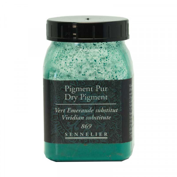 photo-Pigment en poudre - Sennelier - Vert Emeraude substitut - Pot de 200 ml
