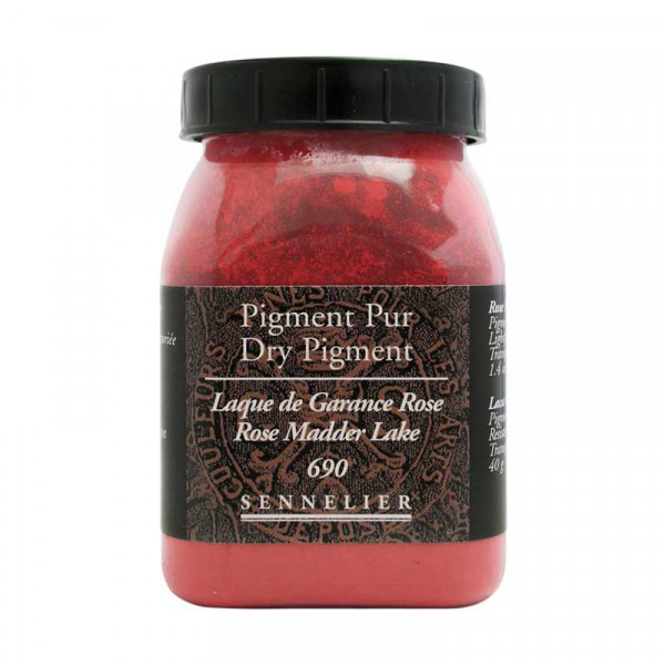 photo-Pigment en poudre - Sennelier - Laque Garance Rose - Pot de 200 ml