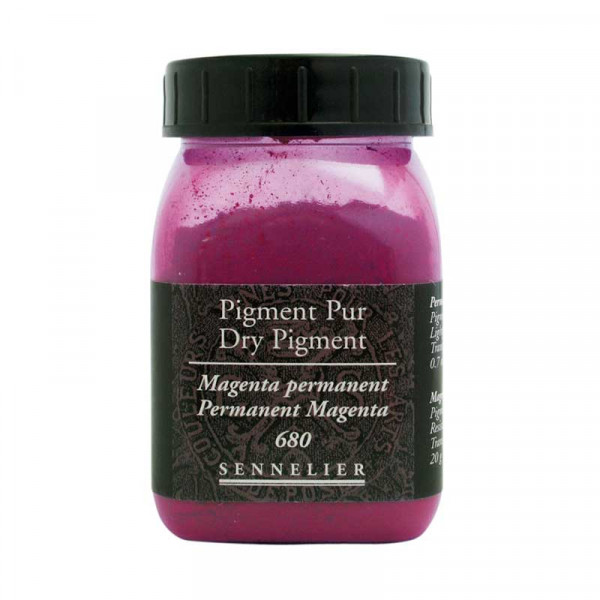 photo-Pigment en poudre - Sennelier - Magenta Permanent - Pot de 200 ml