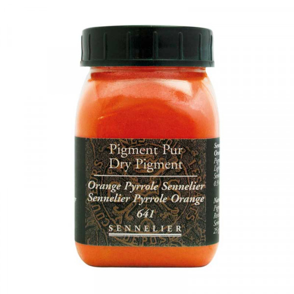 photo-Pigment en poudre - Sennelier - Orange Pyrrole Sennelier - Pot de 200 ml