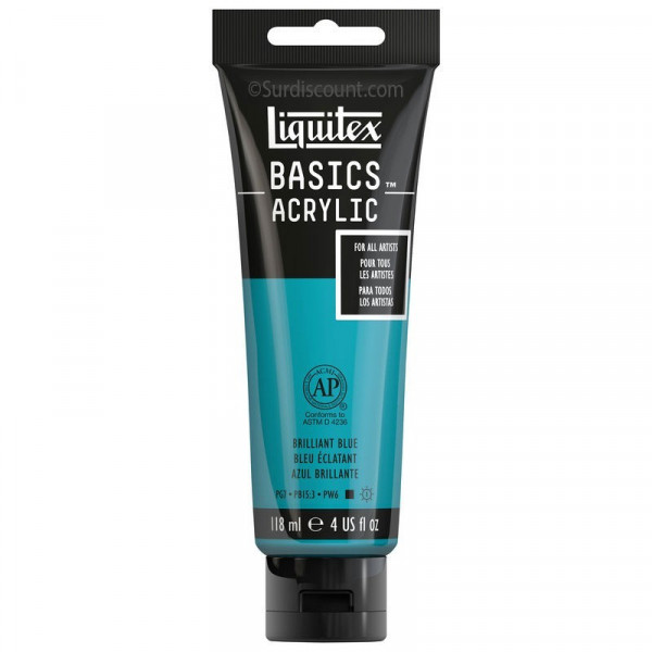 photo-Peinture Acrylique en tube bleu éclatant 118ml - Liquitex Basics