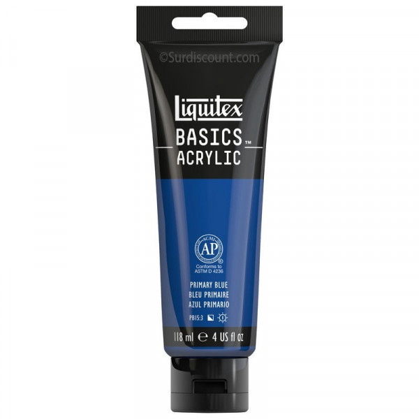 photo-Peinture Acrylique en tube bleu primaire 118ml - Liquitex Basics