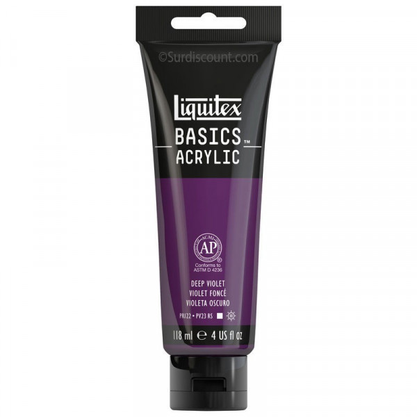photo-Peinture Acrylique en tube violet foncé 118ml - Liquitex Basics