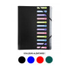 photo-Trieur 12 compartiments 3 rabats + pochette intérieure couleurs assorties - Exacompta