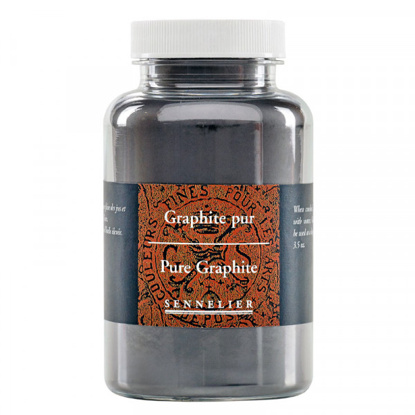 photo-Pigment en poudre - Sennelier - Graphite Pure - Pot de 100 g