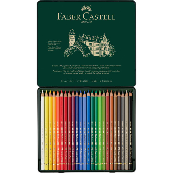 24 crayons de couleur - Beaux-arts - Polychromos - Faber-Castell