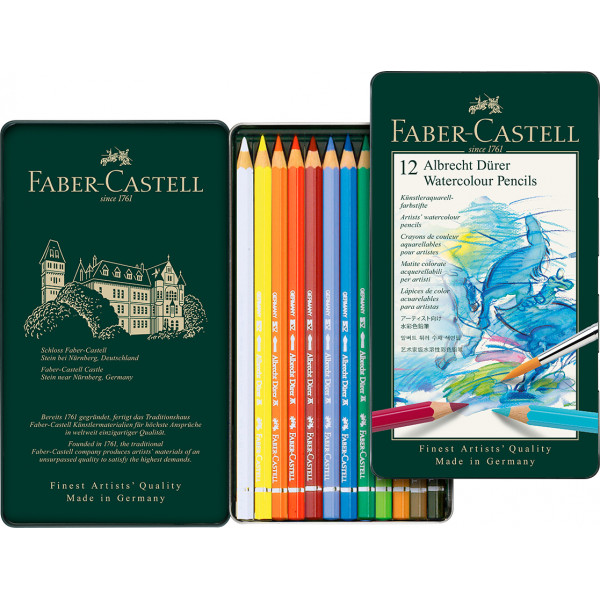 12 crayons de couleur - Aquarelle - Beaux-arts - Albrecht Dürer - Faber-Castell