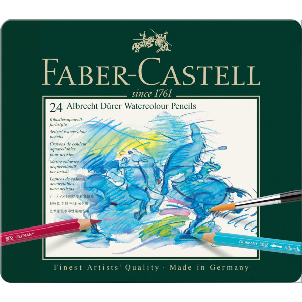 photo-24 crayons de couleur - Aquarelle - Beaux-arts - Albrecht Dürer - Faber-Castell
