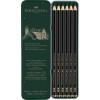 6 crayons graphite - Pitt Graphite Matt - Assortiments de mines - Faber-Castell
