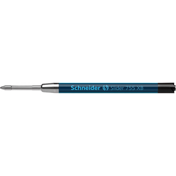 photo-Recharge pour stylo bille - Noir - Pointe extra-large - Slider 755 XB - Schneider