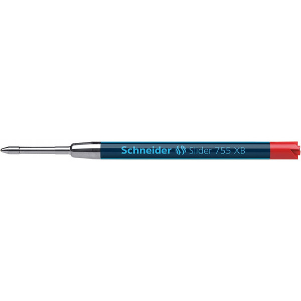 photo-Recharge pour stylo bille - Rouge - Pointe extra-large - Slider 755 XB - Schneider