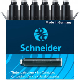 4 Recharges Parker Quink Roller Pointe 0,7 Mm - Encre Noire - Pour Stylos Roller Parker