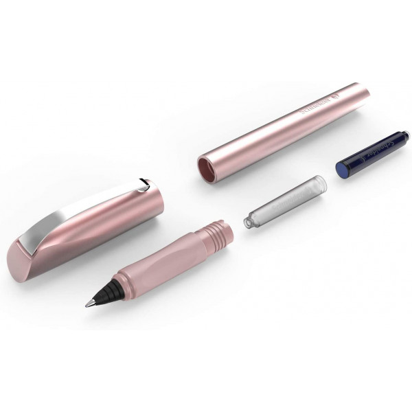 Stylo roller - Rechargeable - Pointe moyenne - Rose brillant - Ceod Shiny - Schneider
