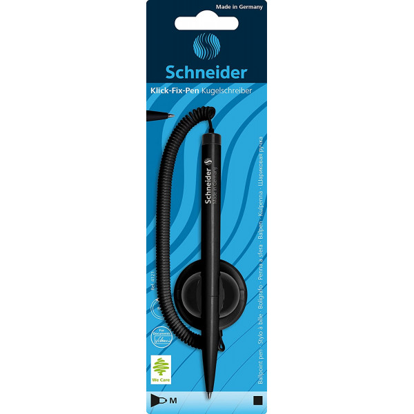 photo-Stylo à bille avec socle - Noir - Schneider - Klick Fix Pen
