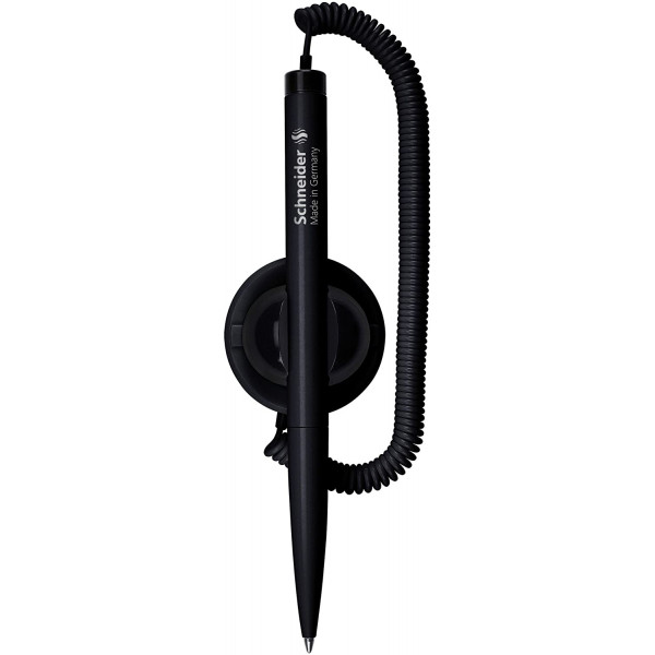 Stylo à bille avec socle - Noir - Schneider - Klick Fix Pen