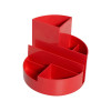 Organisateur de bureau rundbox rouge 6 compartiments - Maul | Surdiscount
