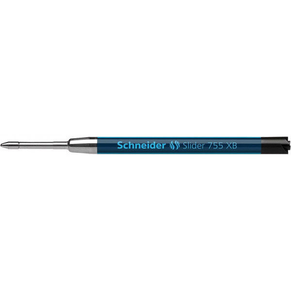 Lot 3 recharges pour stylo bille - Noir - Pointe extra-large - Slider 755 XB - Schneider