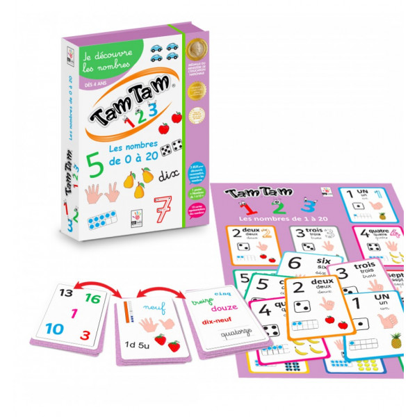 Jeu éducatif - Je découvre les nombres - Tam Tam Alphabet - Dès 4 ans
