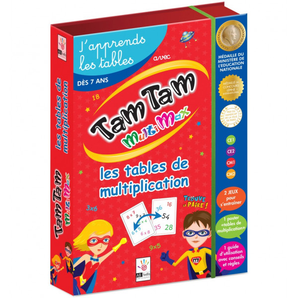 photo-J'apprends les tables de multiplication - Tam Tam MultiMax - Jeu éducatif - CE1 CE2 CM1 CM2