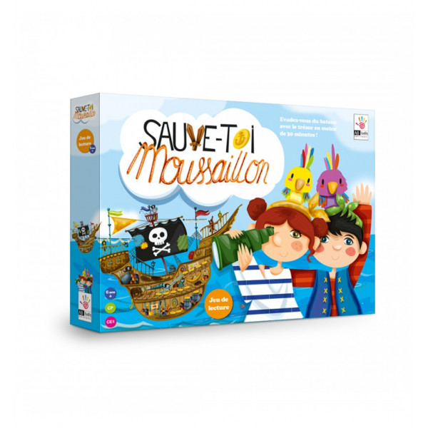 Jeu de société - Sauve toi moussaillon - Jeu de lecture - Dès 6 ans